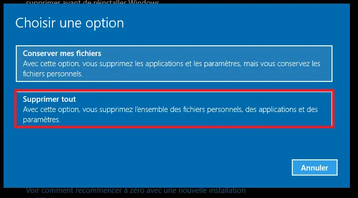 restaurer Windows 10 – 5