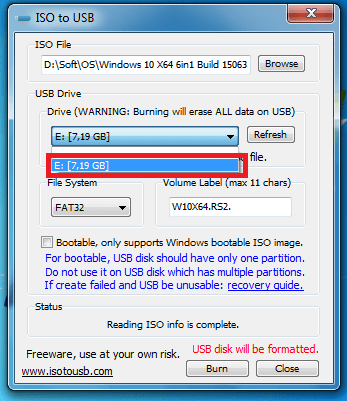 iso to usb 3
