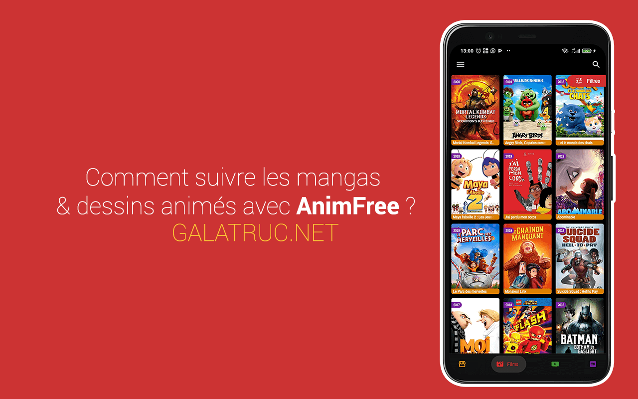 Comment suivre les Manga et Dessins Animés en Streaming avec AnimFree sur Android ?
